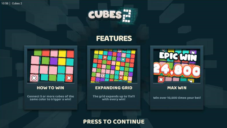 cubes 2 demo slot